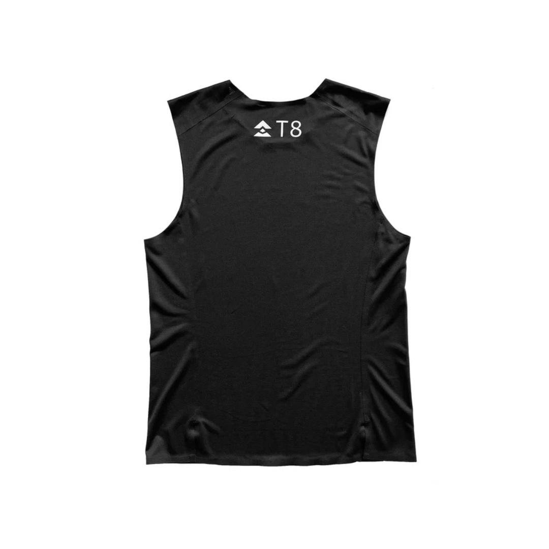 T8 - T8 Men's Trail Running Tank (Black) - Cam2