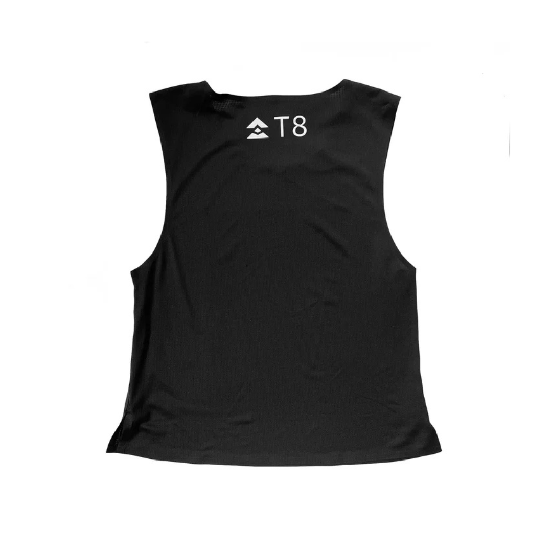 T8 - T8 Women's Trail Running Tank (Black) - Cam2