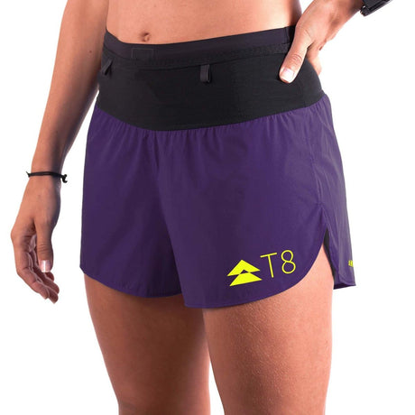 T8 Women's Sherpa Shorts v2 (Purple) - Cam2