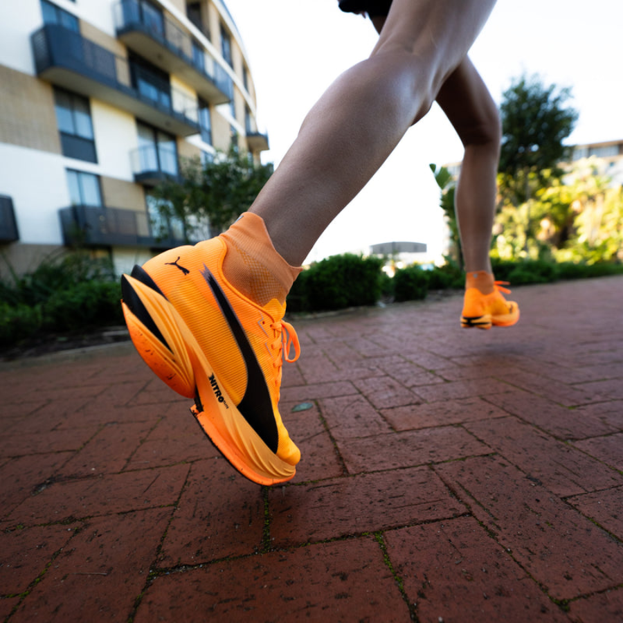 Versus Tangerine Glow Running Ankle Socks