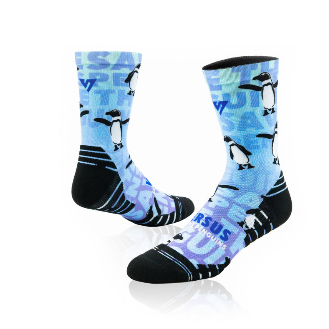 Versus Save the Penguins Active Crew Socks