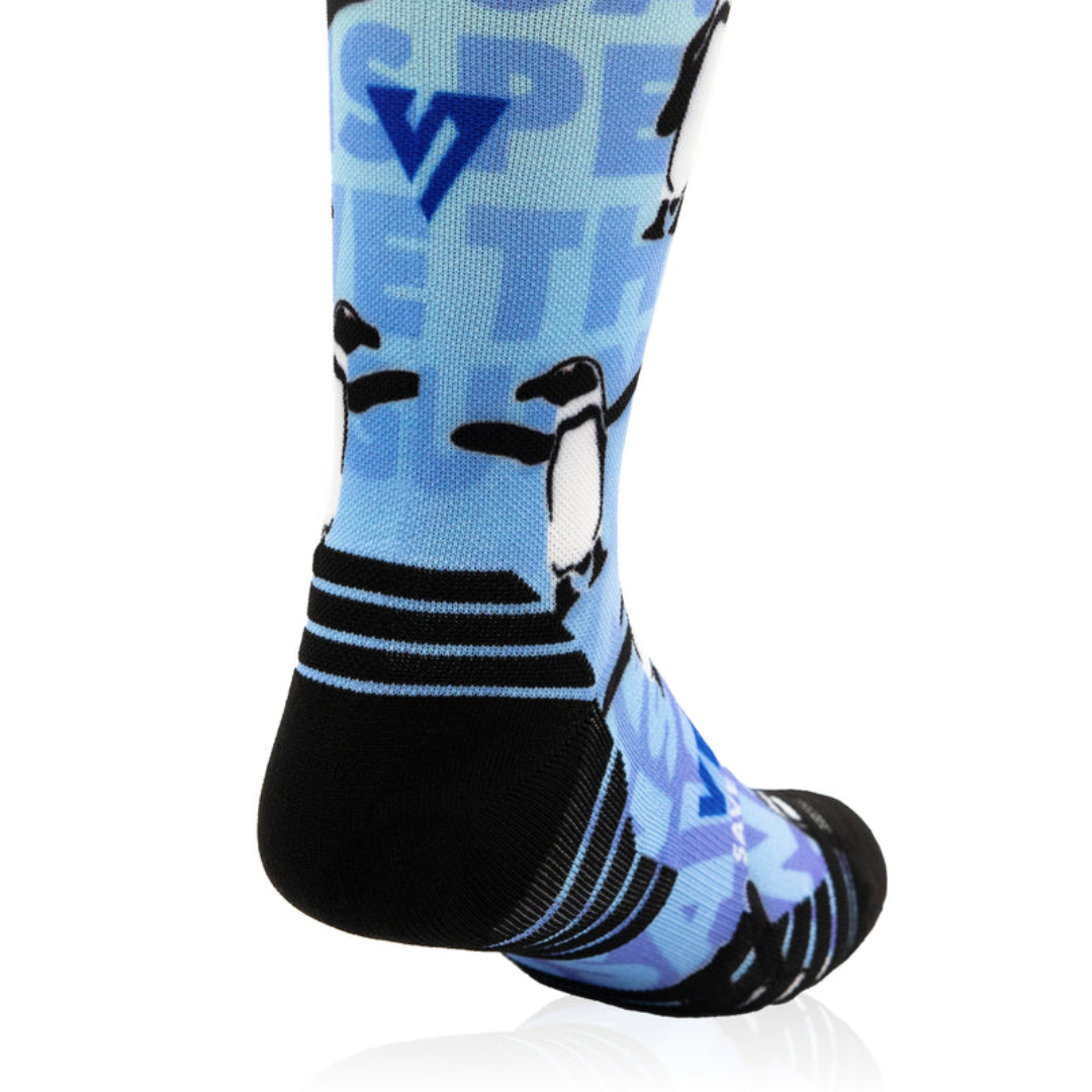 Versus Save the Penguins Active Crew Socks
