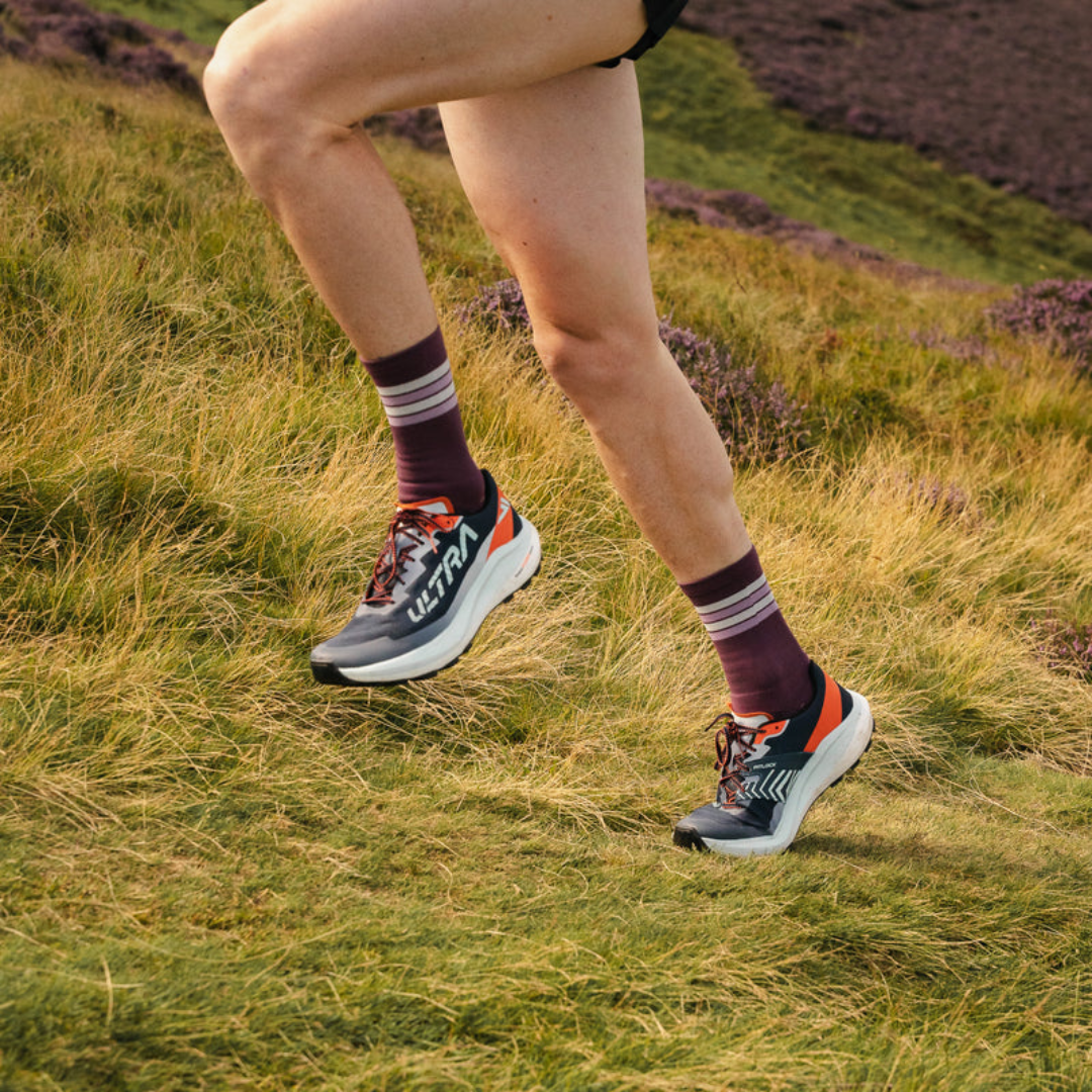 Versus Midnight Plum Trail Running Socks
