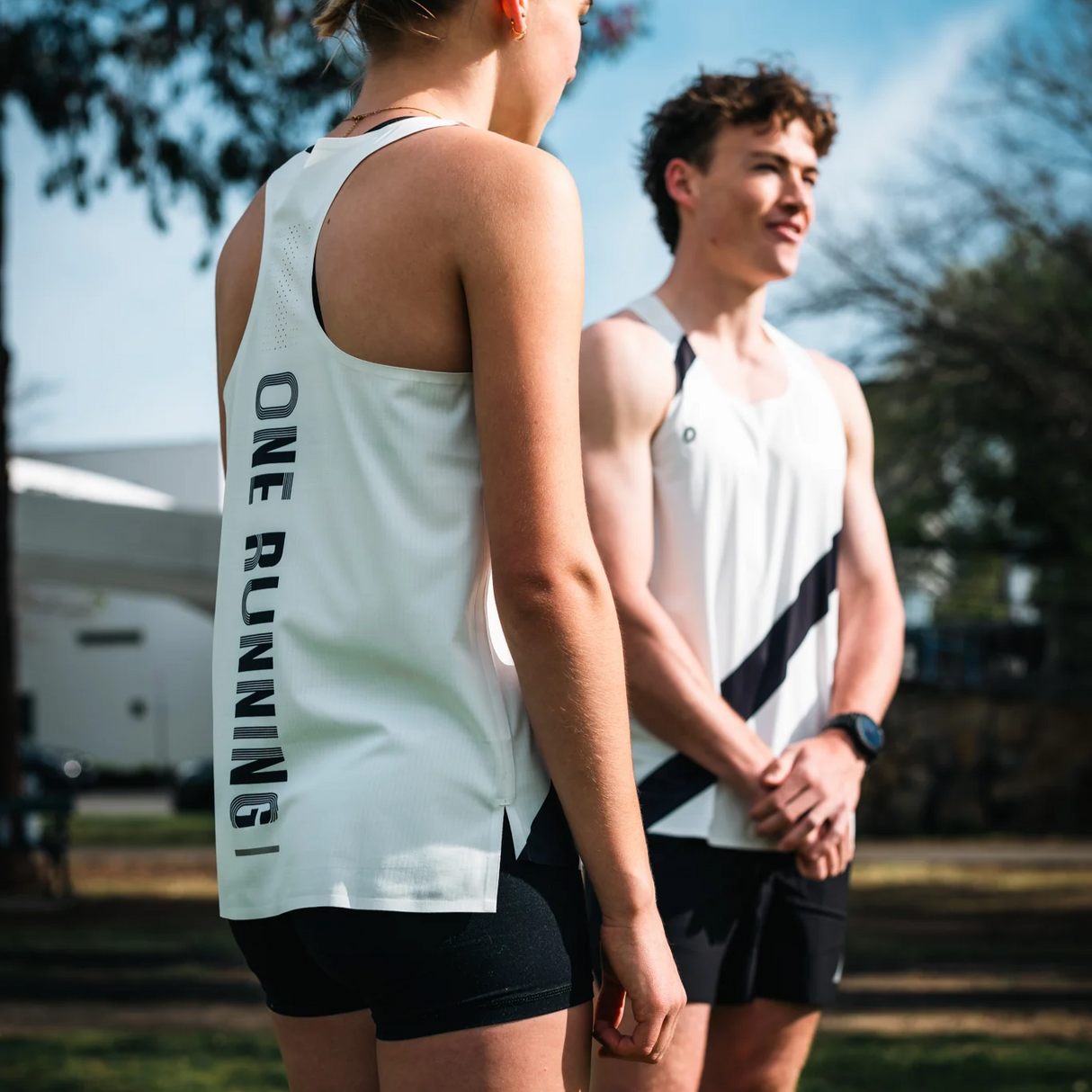 One Running - One Running Women's Victory Speed Tech Singlet Eclipse - Cam2