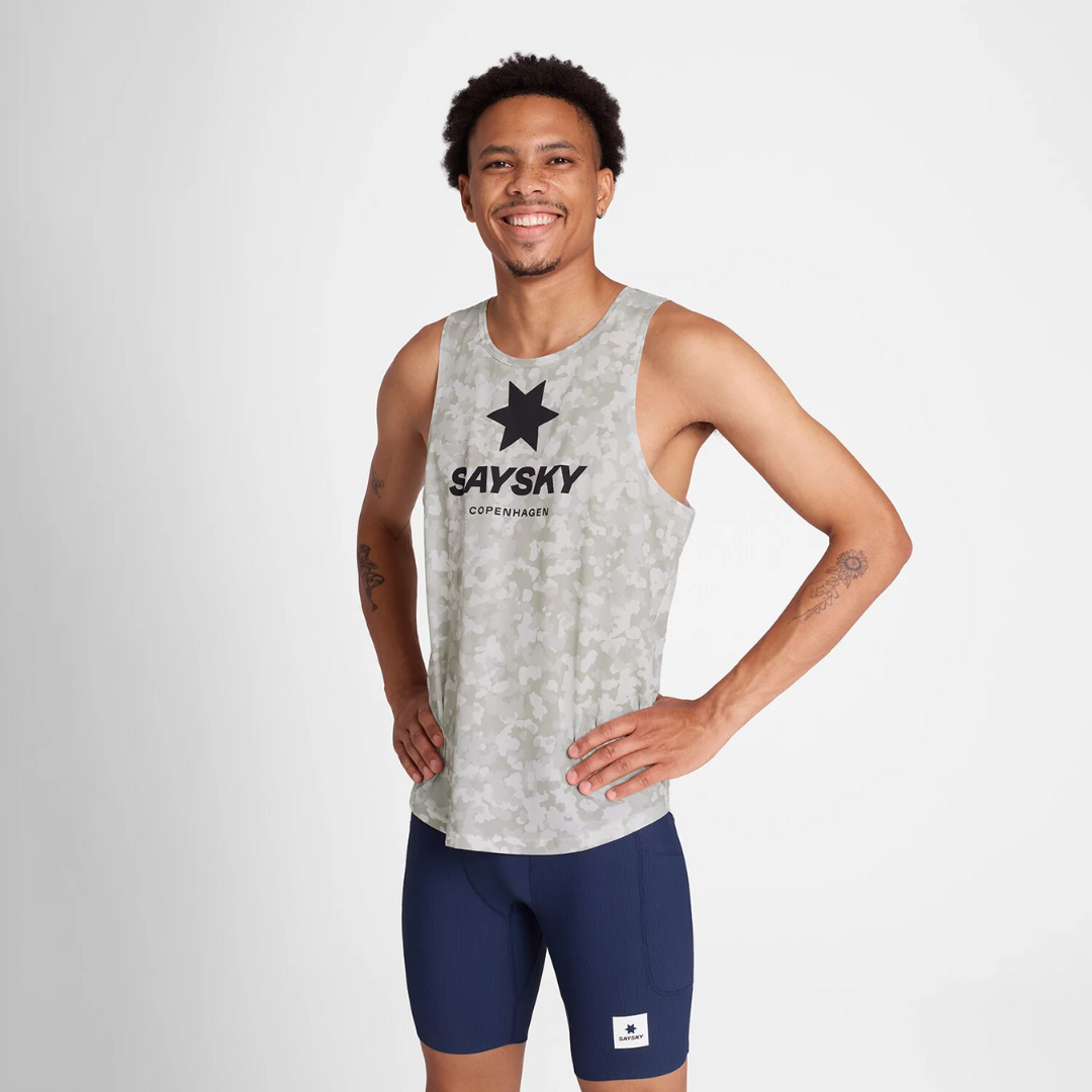 SAYSKY Men's Camo Combat Singlet