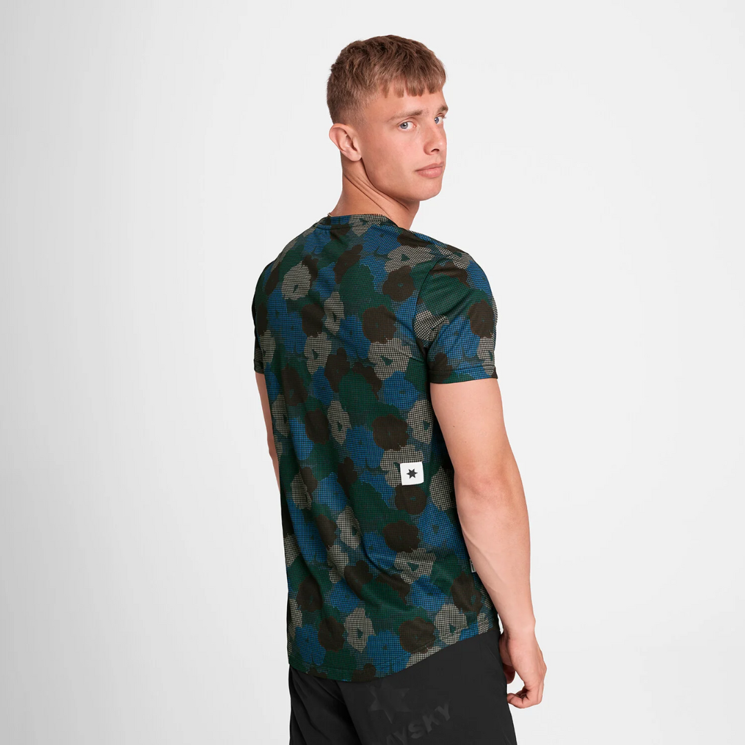 SAYSKY Men's Flower Combat T-Shirt