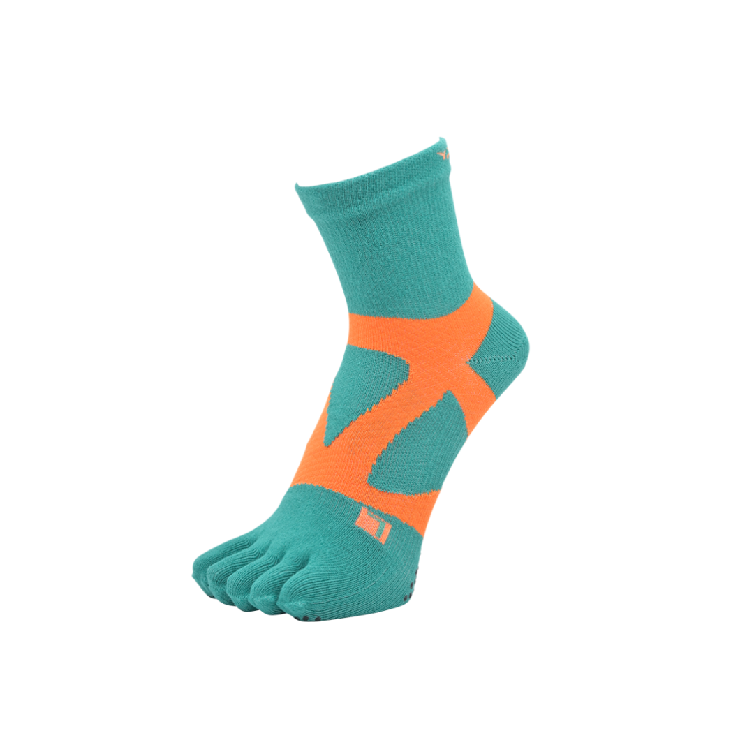 Yamatune - Yamatune 5 Toe Socks (Middle Length With Anti-Slip Dots) - Cam2