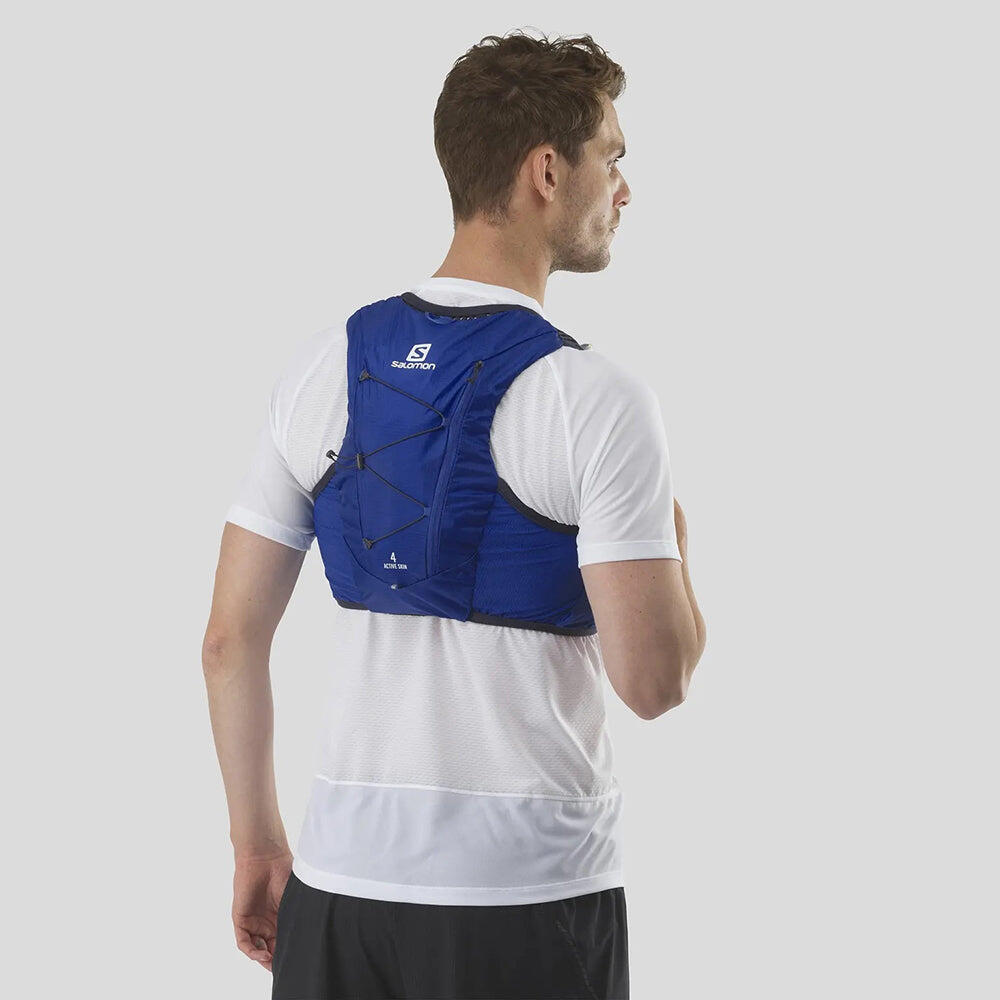 Salomon - Salomon Unisex Active Skin 4 Running Vest w/ Flasks - Cam2