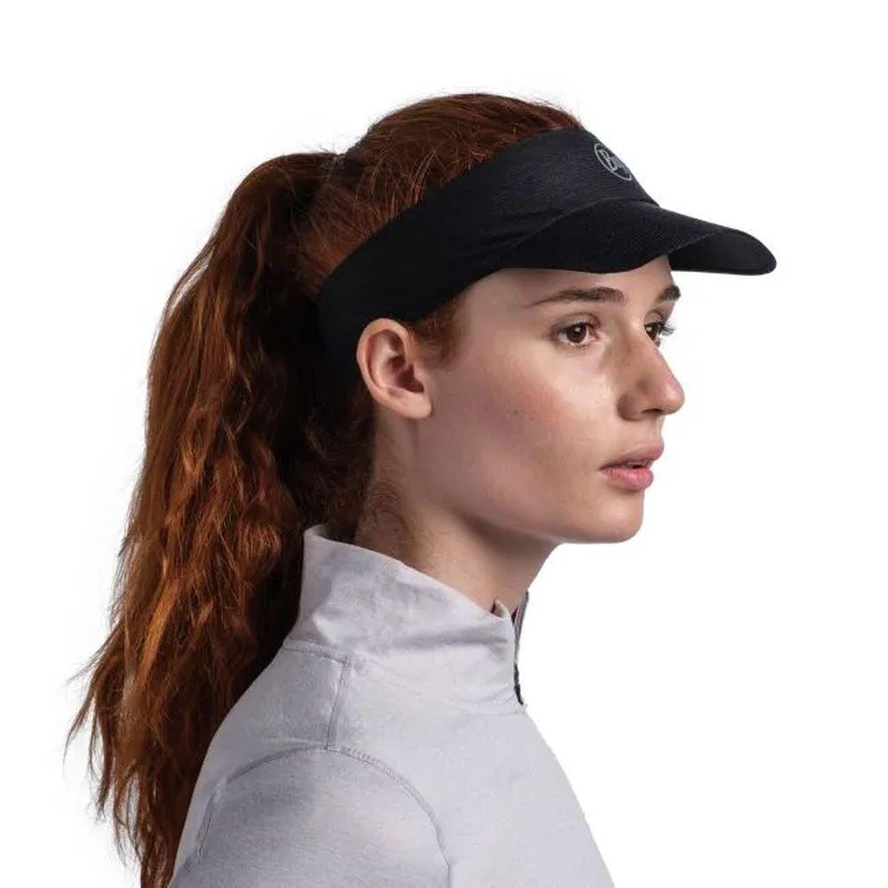 Buff Pack Run Visor (Solid Black) - Cam2