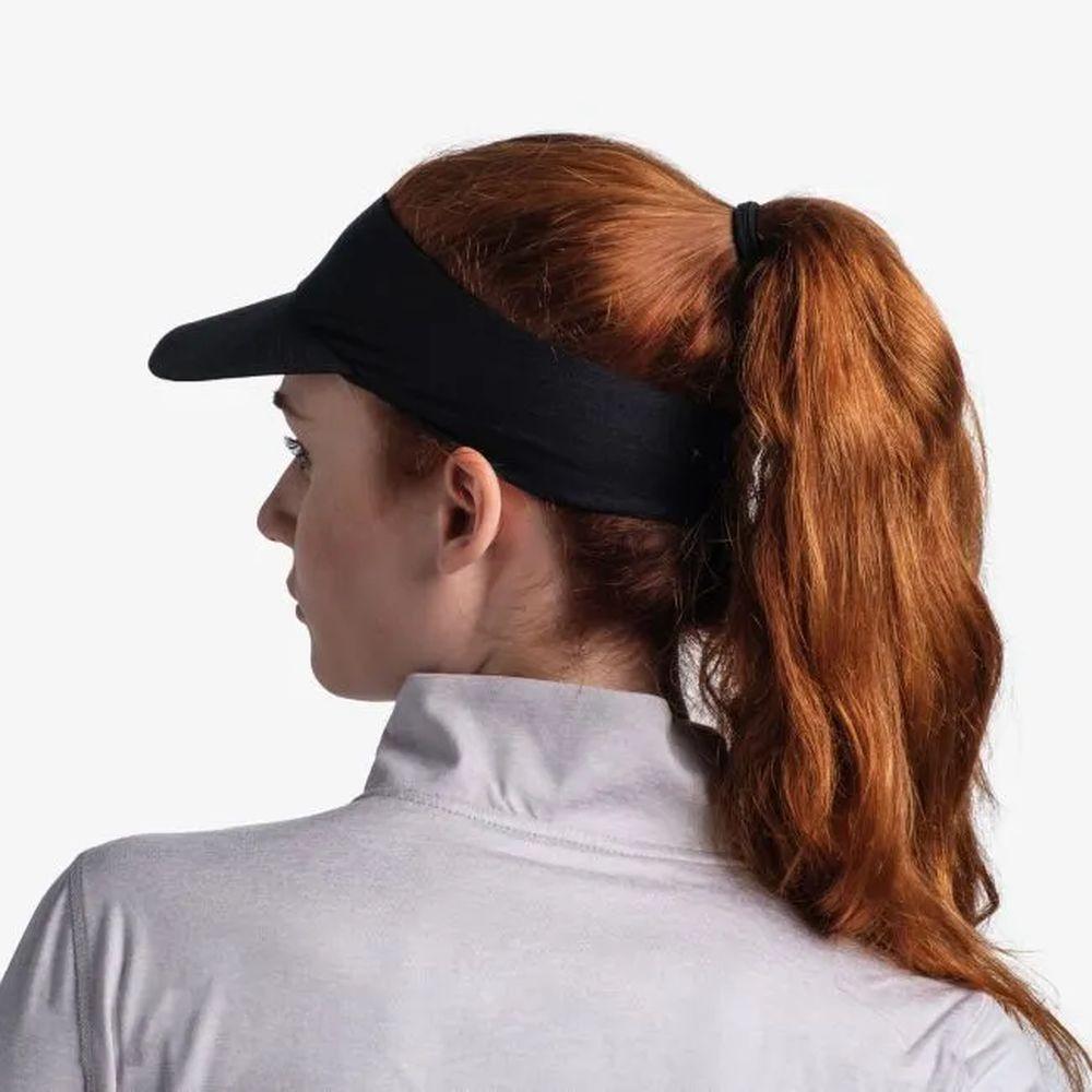 Buff Pack Run Visor (Solid Black) - Cam2