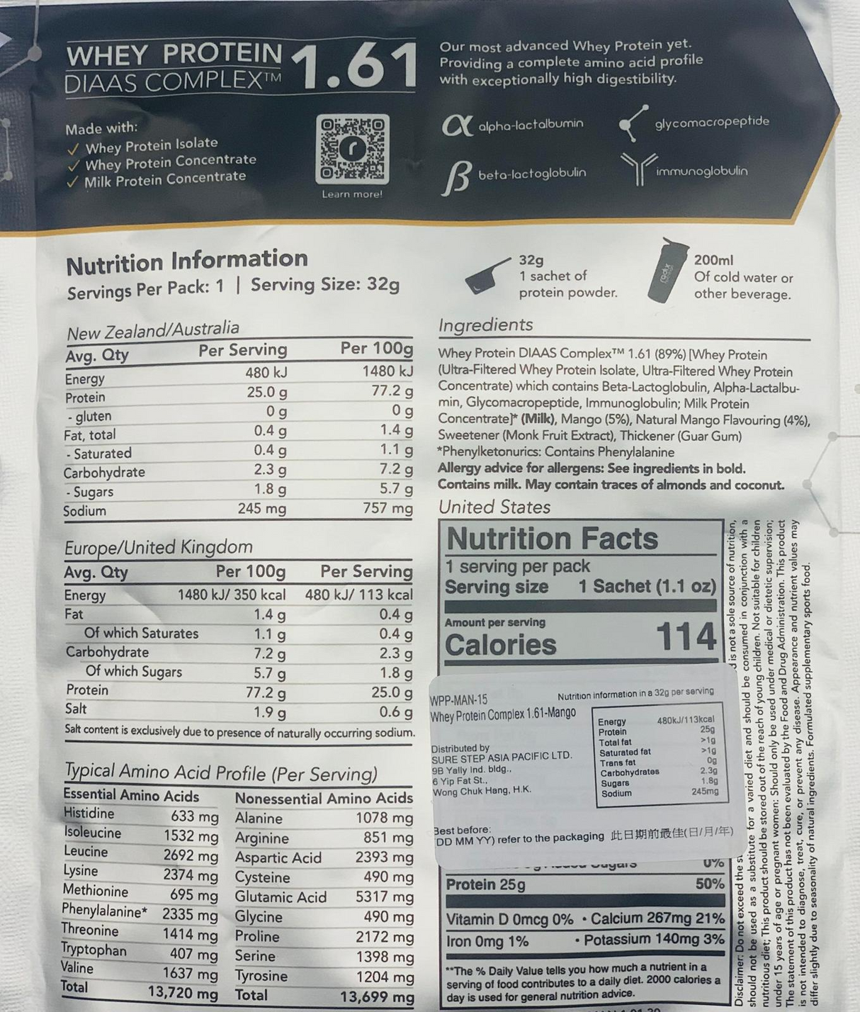 RADIX - RADIX Whey Protein Complex 1.61 Single Serves - Cam2