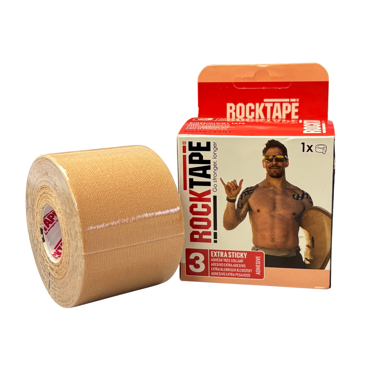ROCKTAPE - ROCKTAPE H2O STD EXT sticky TAPE 5cm x 5cm - Cam2
