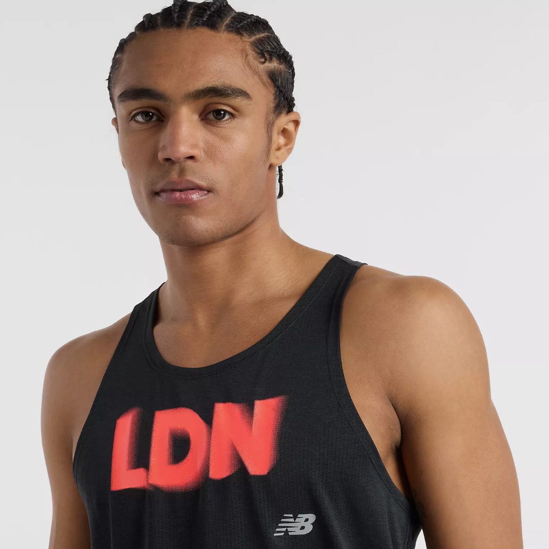 New Balance - New Balance Men's London Special Edition Athletics Singlet - Cam2