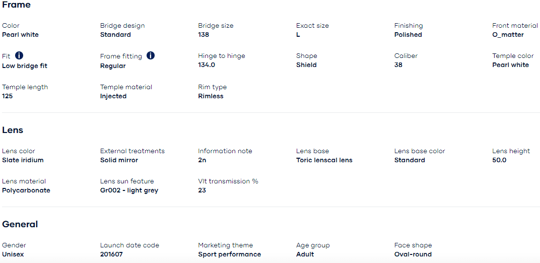 Oakley Evzero path (Low Bridge Fit) Pearl White/Slate Iridium 0OO9313-931310 - Cam2