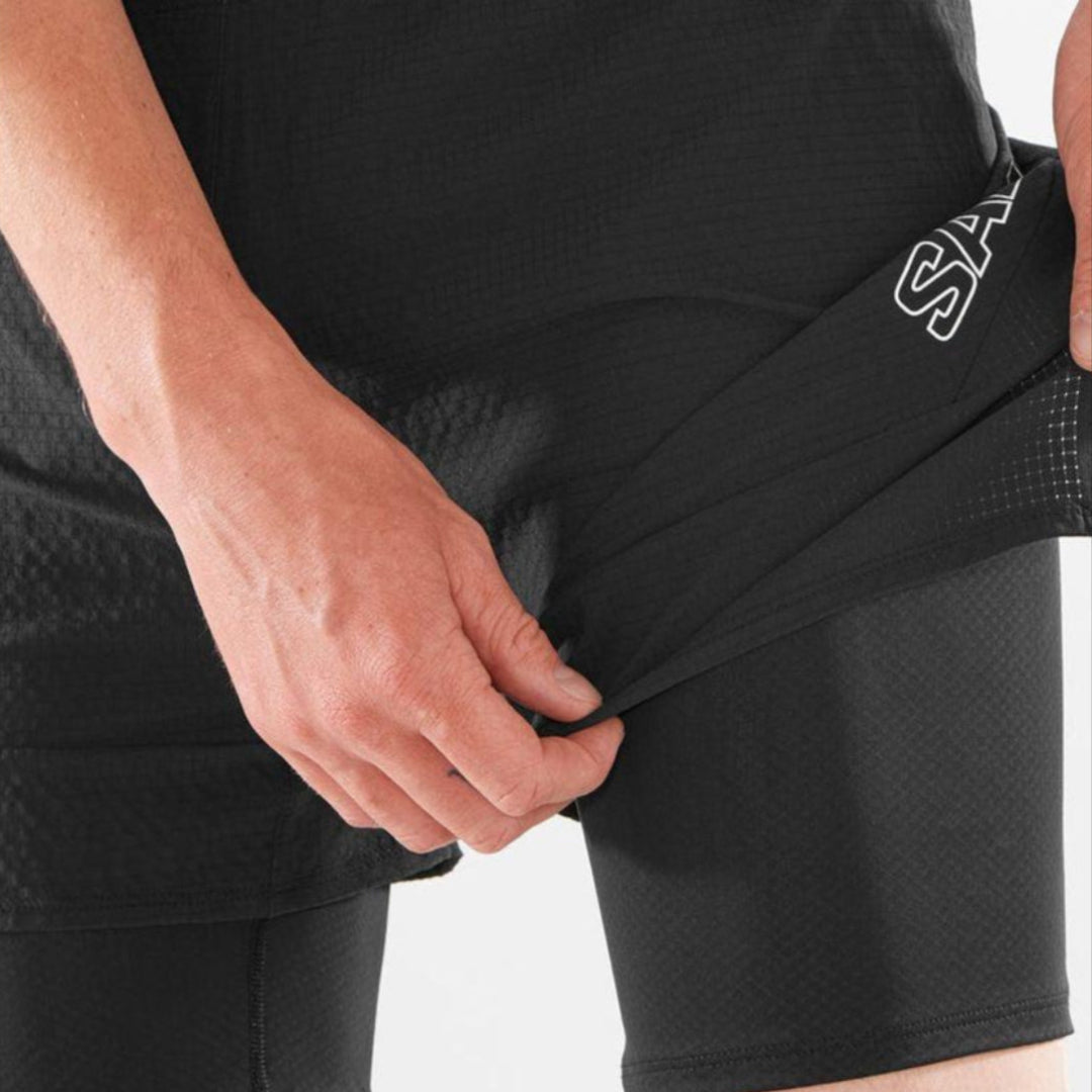 Salomon Men's Sense 2 in 1 Shorts (LC2048200) - Cam2