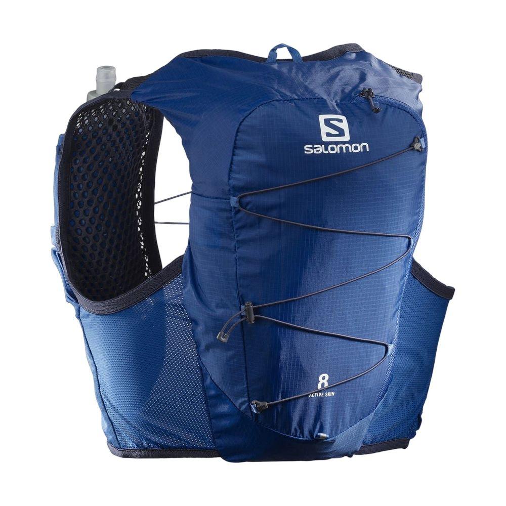 Salomon Unisex Active Skin 8 Running Vest w/ Flasks - Cam2