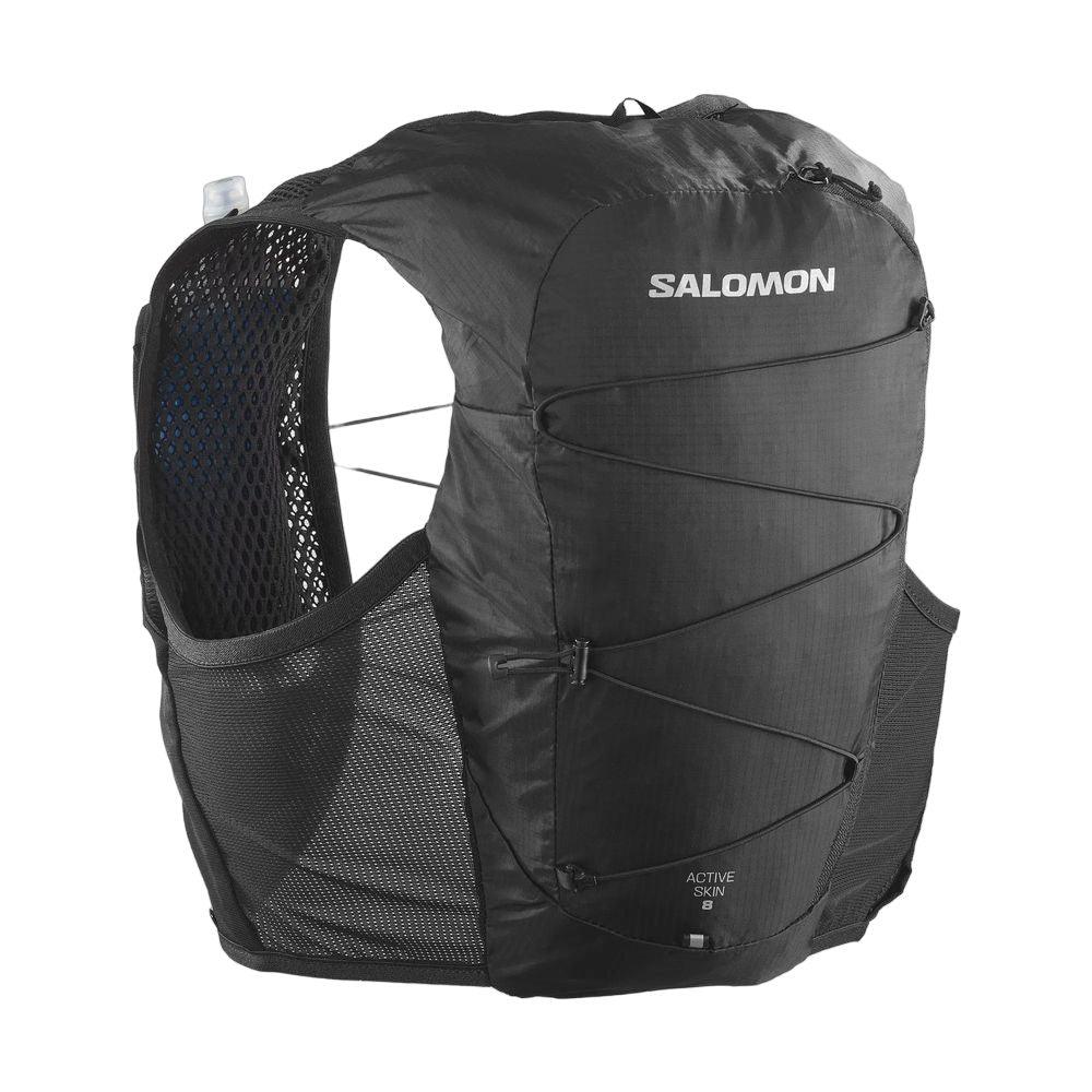 Salomon Unisex Active Skin 8 Running Vest w/ Flasks - Cam2
