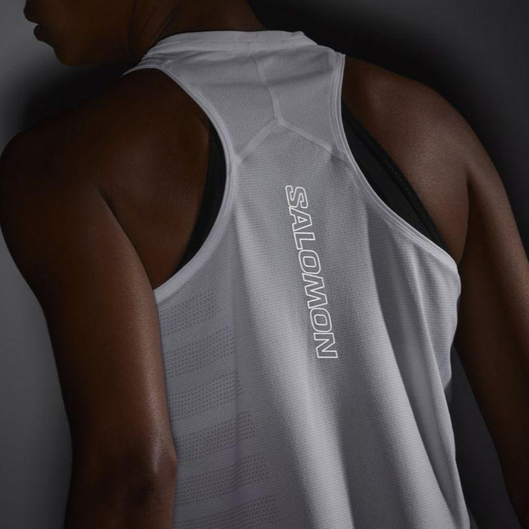 Salomon Women's Aero Singlet GFX (LC2188200) - Cam2