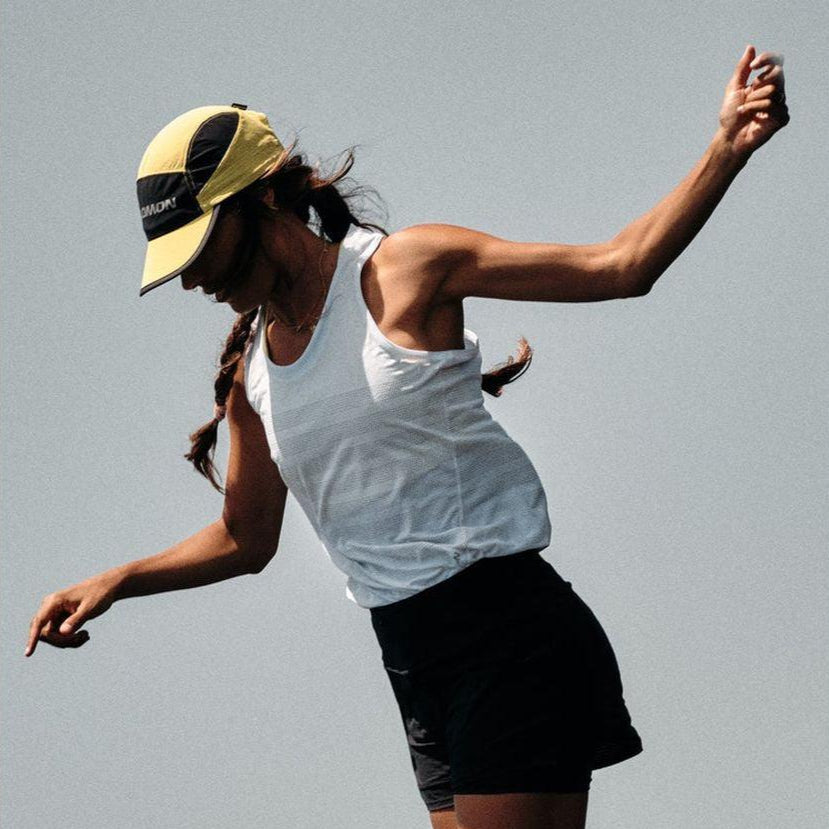 Salomon Women's Aero Singlet GFX (LC2188200) - Cam2