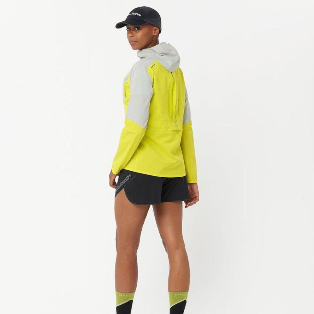 Salomon Women's Sense Aero Short Sleeve T-Shirt GFX - Cam2