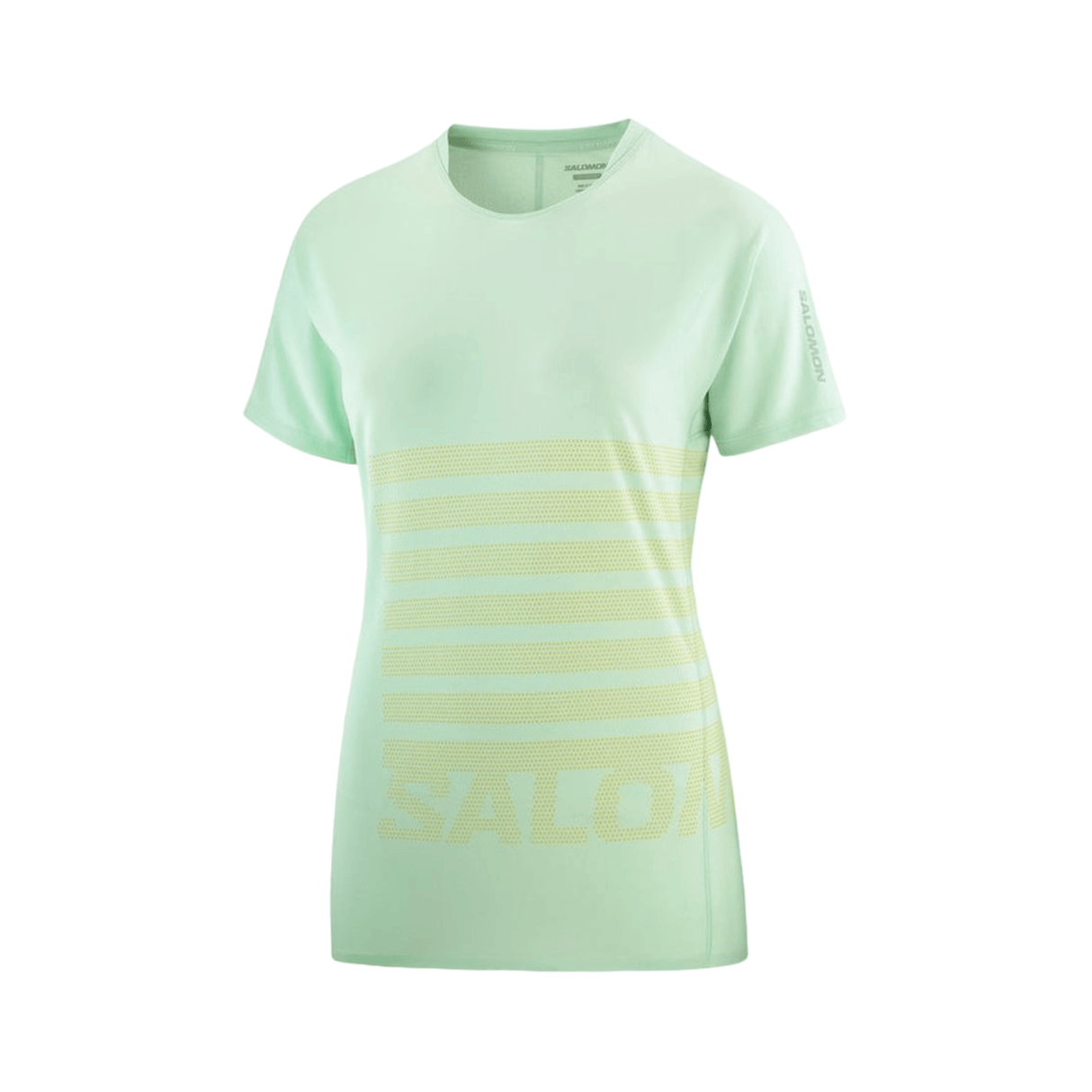 Salomon - Salomon Women's Sense Aero Short Sleeve T-Shirt GFX - Cam2
