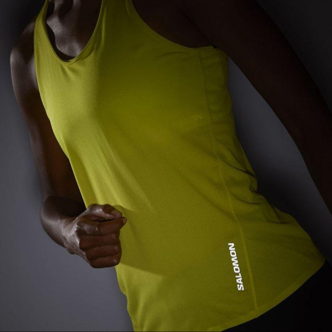 Salomon Women's Sense Aero Singlet (LC2190500) - Cam2