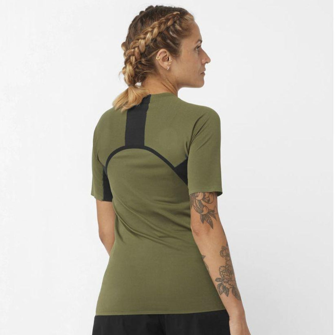 Salomon Women's S/LAB Speed Tee (Grape Leaf) - Cam2