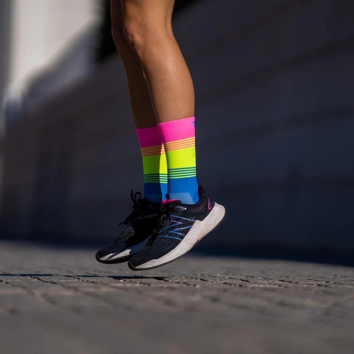 Sporcks Fartlek Pink Running Socks - Cam2