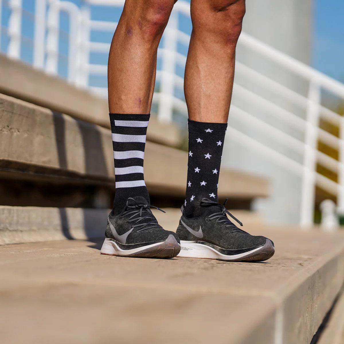 Sporcks Legend Black Running Socks - Cam2
