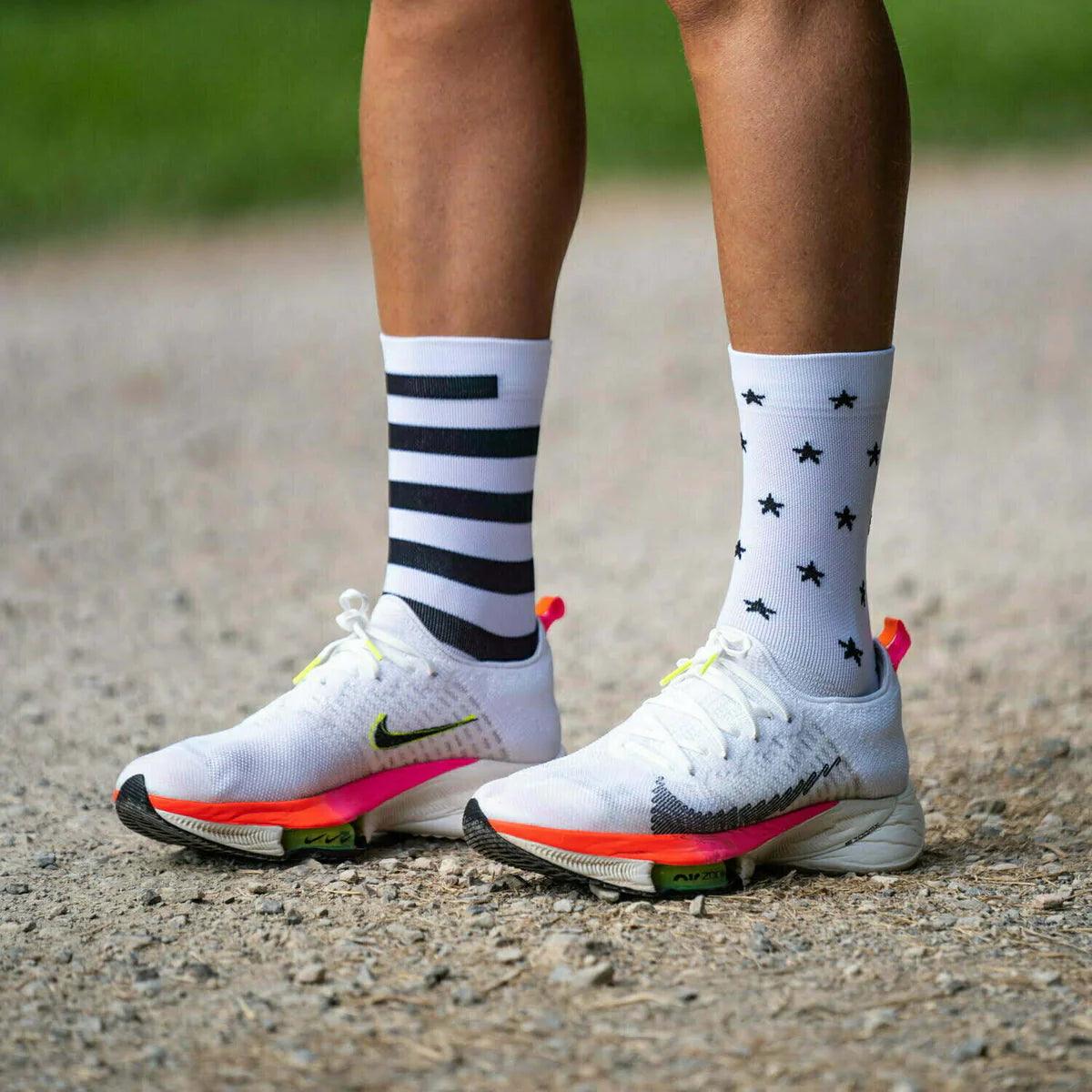 Sporcks Legend White Running Socks - Cam2