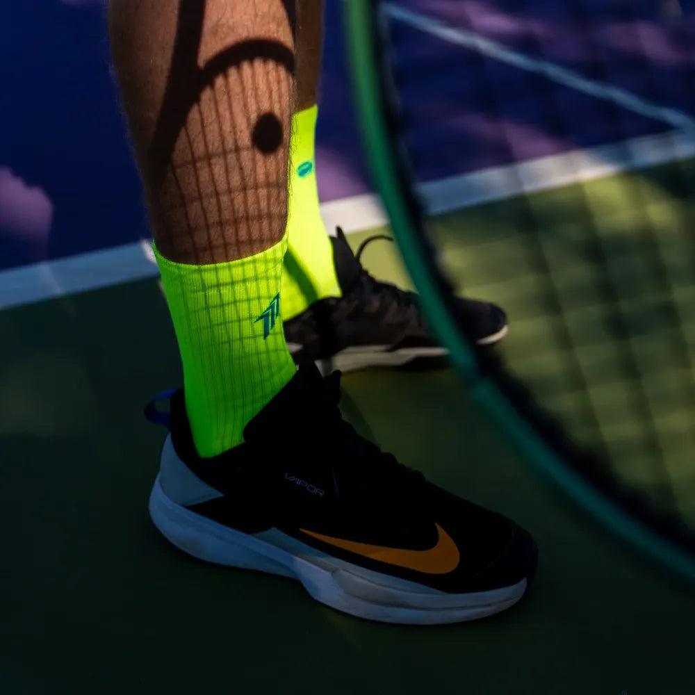 Sporcks Smash It Yellow Tennis/ Padel Socks - Cam2