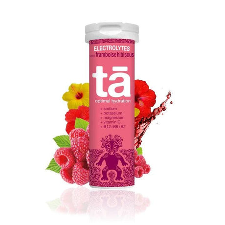 TA Electrolytes Hydration Tabs (Framboise Hibiscus Caffeine) - Cam2