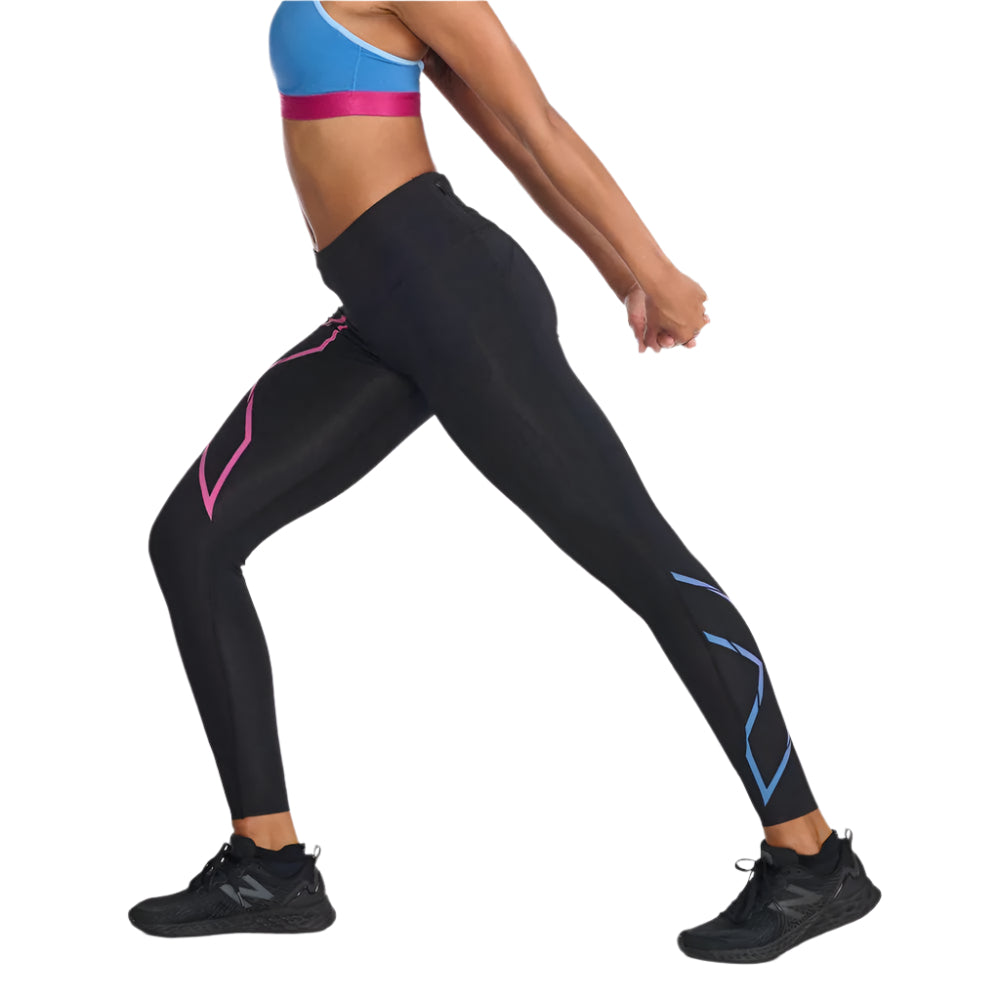 2XU Women's Light Speed Mid-Rise Compression Tights - Cam2