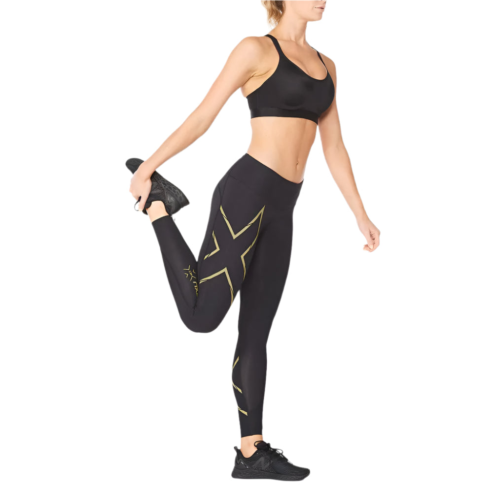 2XU Women's Light Speed Mid-Rise Compression Tights - Cam2