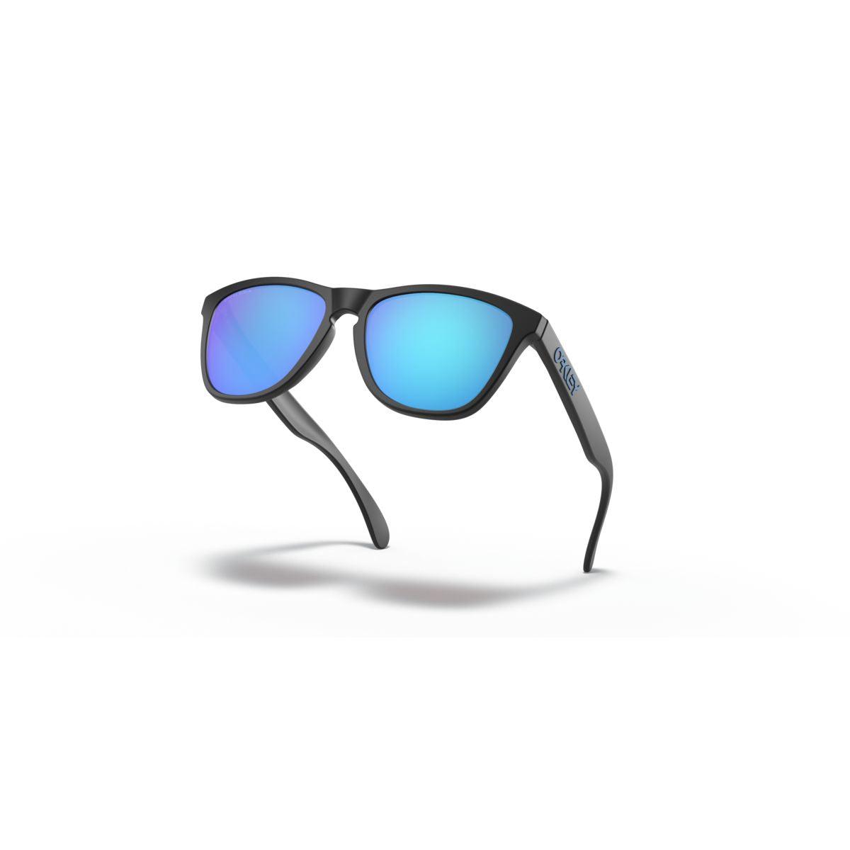 Oakley Frogskins (Low Bridge Fit) Matte Black/Prizm Sapphire 0OO9245-924561 - Cam2