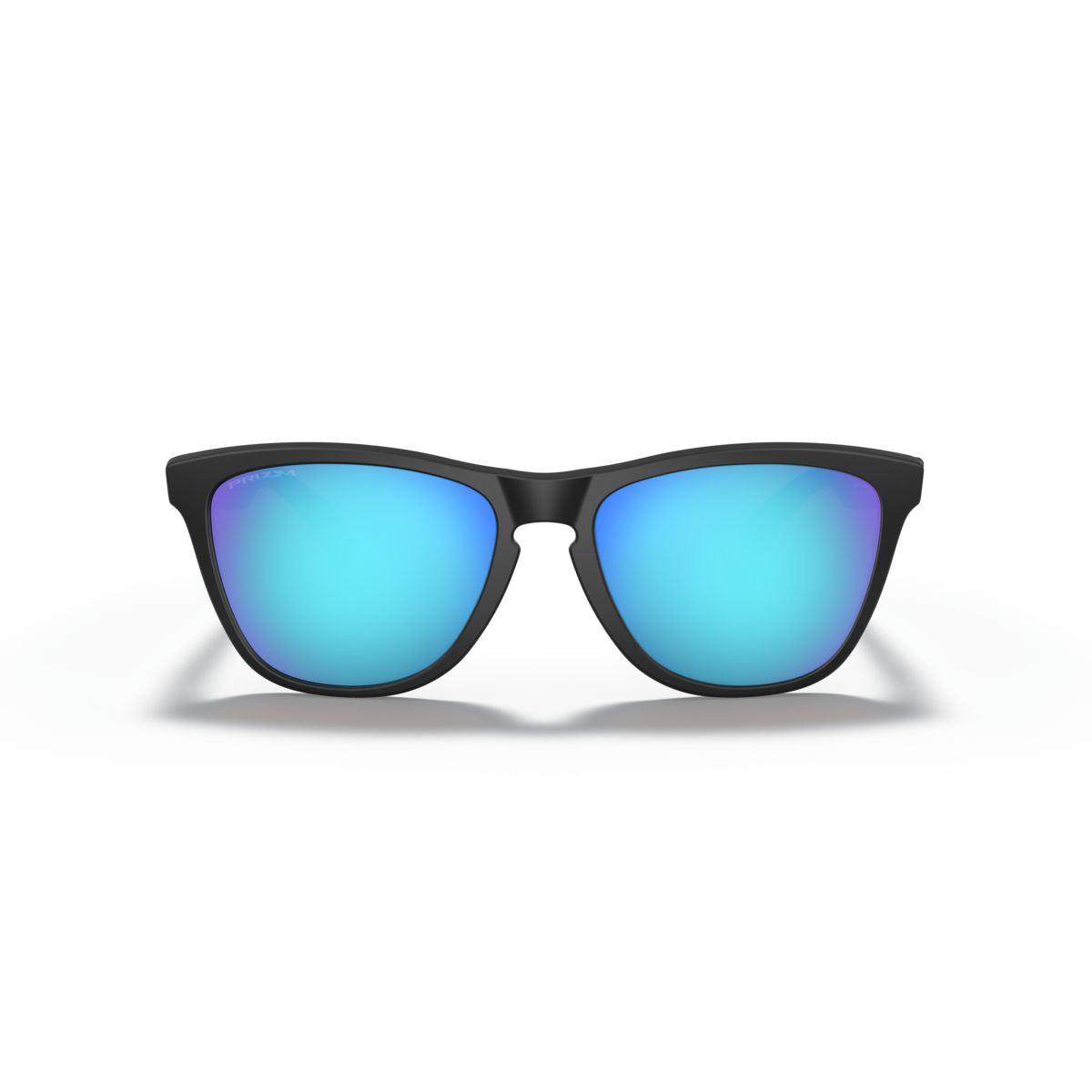 Oakley Frogskins (Low Bridge Fit) Matte Black/Prizm Sapphire 0OO9245-924561 - Cam2