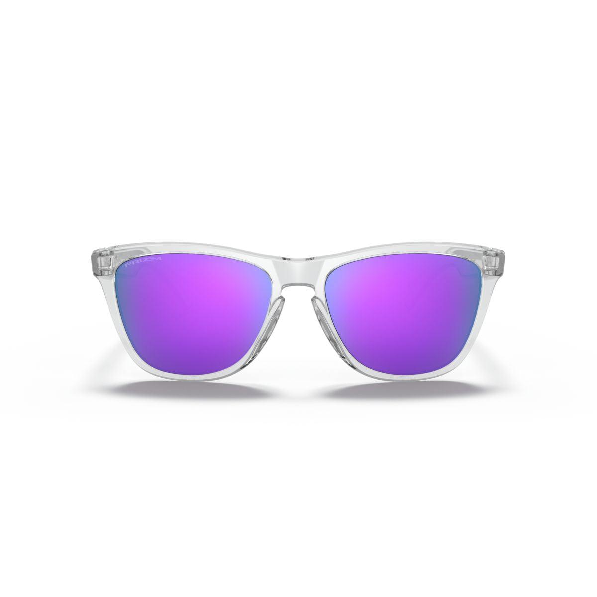 Oakley Frogskins (Low Bridge Fit) Polished Clear/Prizm Violet 0OO9245-924596 - Cam2