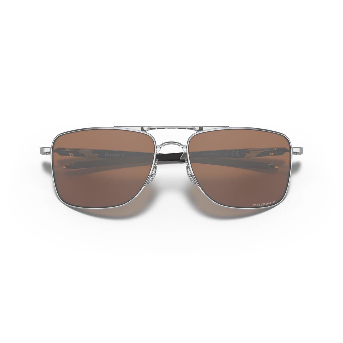 Oakley Gauge 8 Polished Chrome/Prizm Tungsten Polarized 0OO4124-412409