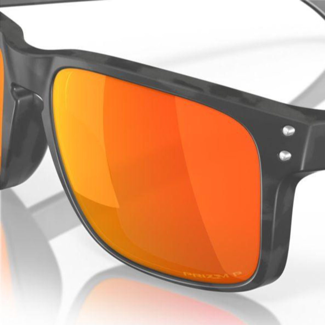 Oakley Holbrook (Low Bridge Fit) Matte Black Camo/Prizm Ruby Polarized 0OO9244-924456