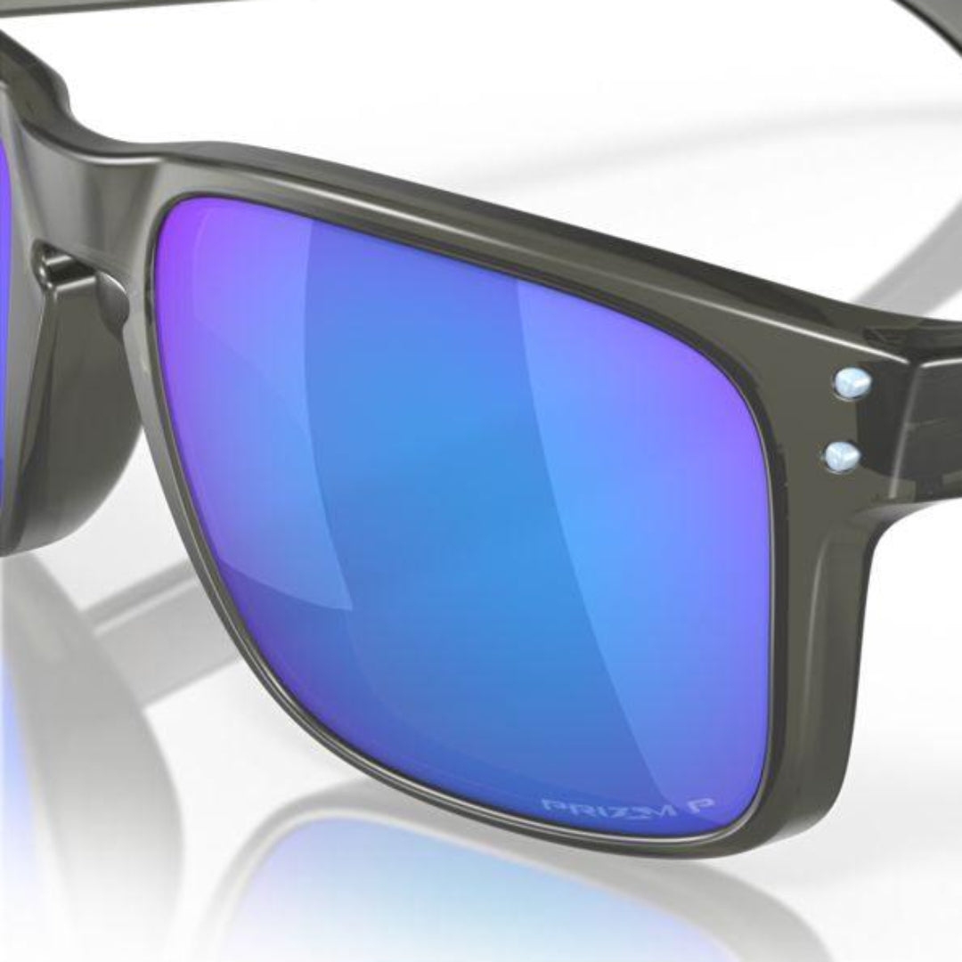 Oakley Holbrook (Low Bridge Fit) Matte Grey Smoke/Prizm Sapphire Polarized 0OO9244-924465