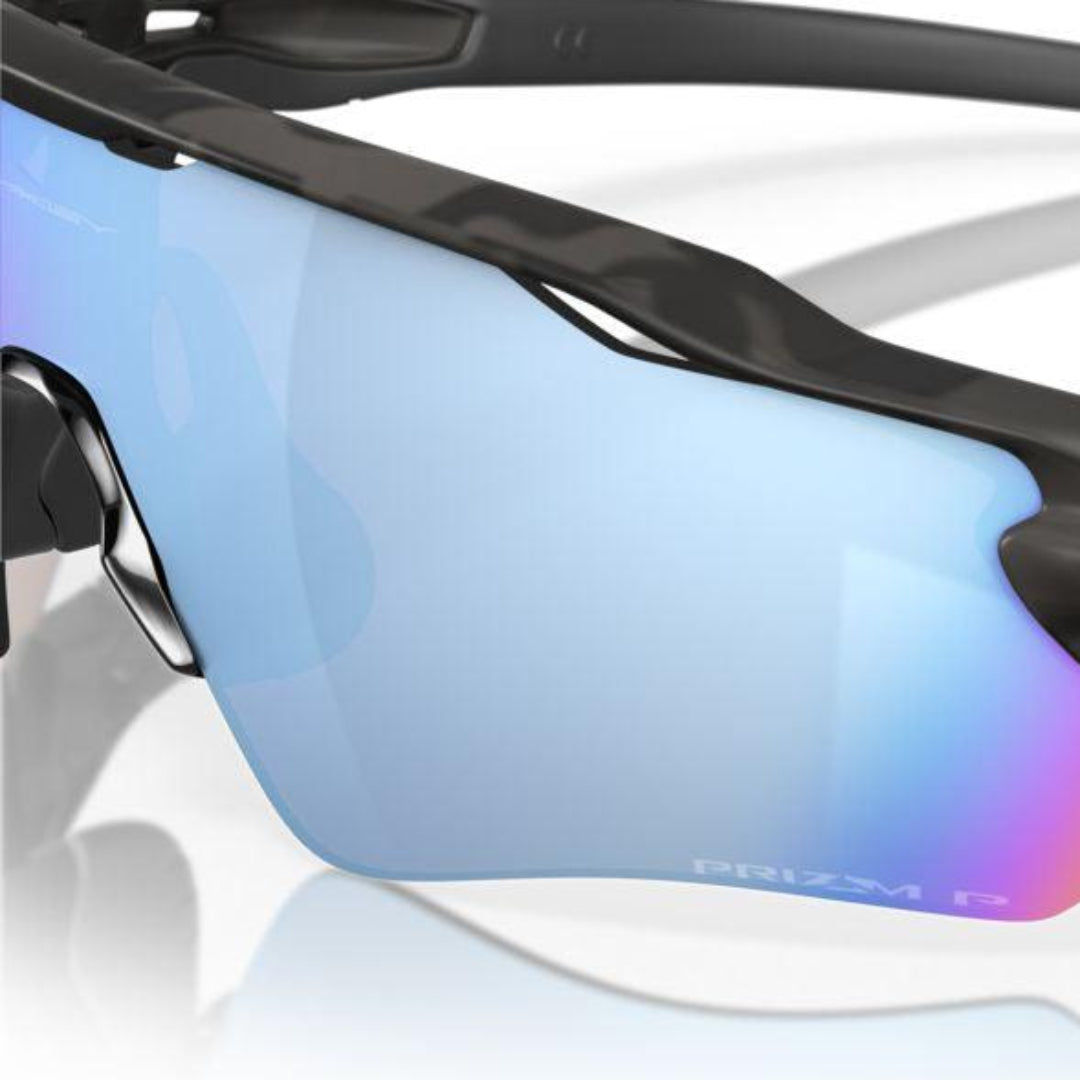 Oakley Radar EV Path Matte Black Camo/Prizm Deep Water Polarized 0OO9208-9208C0 - Cam2