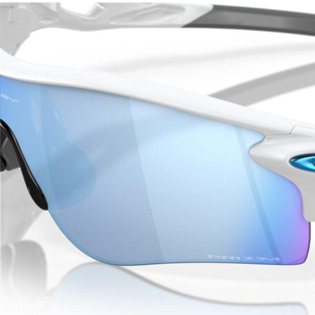 Oakley Radarlock Path (Low Bridge Fit) Matte White/Prizm Deep Water Polarized 0OO9206-920692 - Cam2