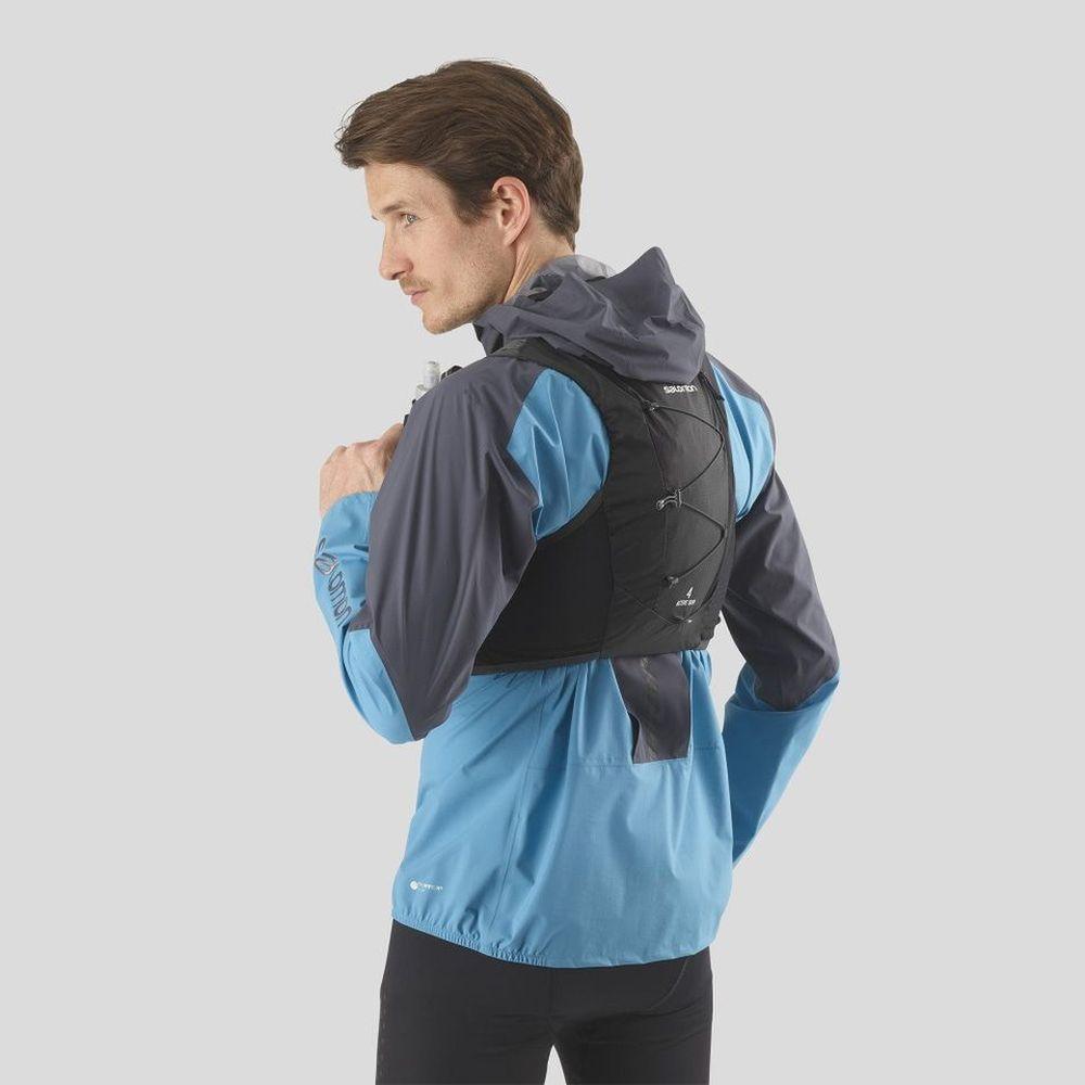 Salomon Unisex Active Skin 4 Running Vest w/ Flasks - Cam2