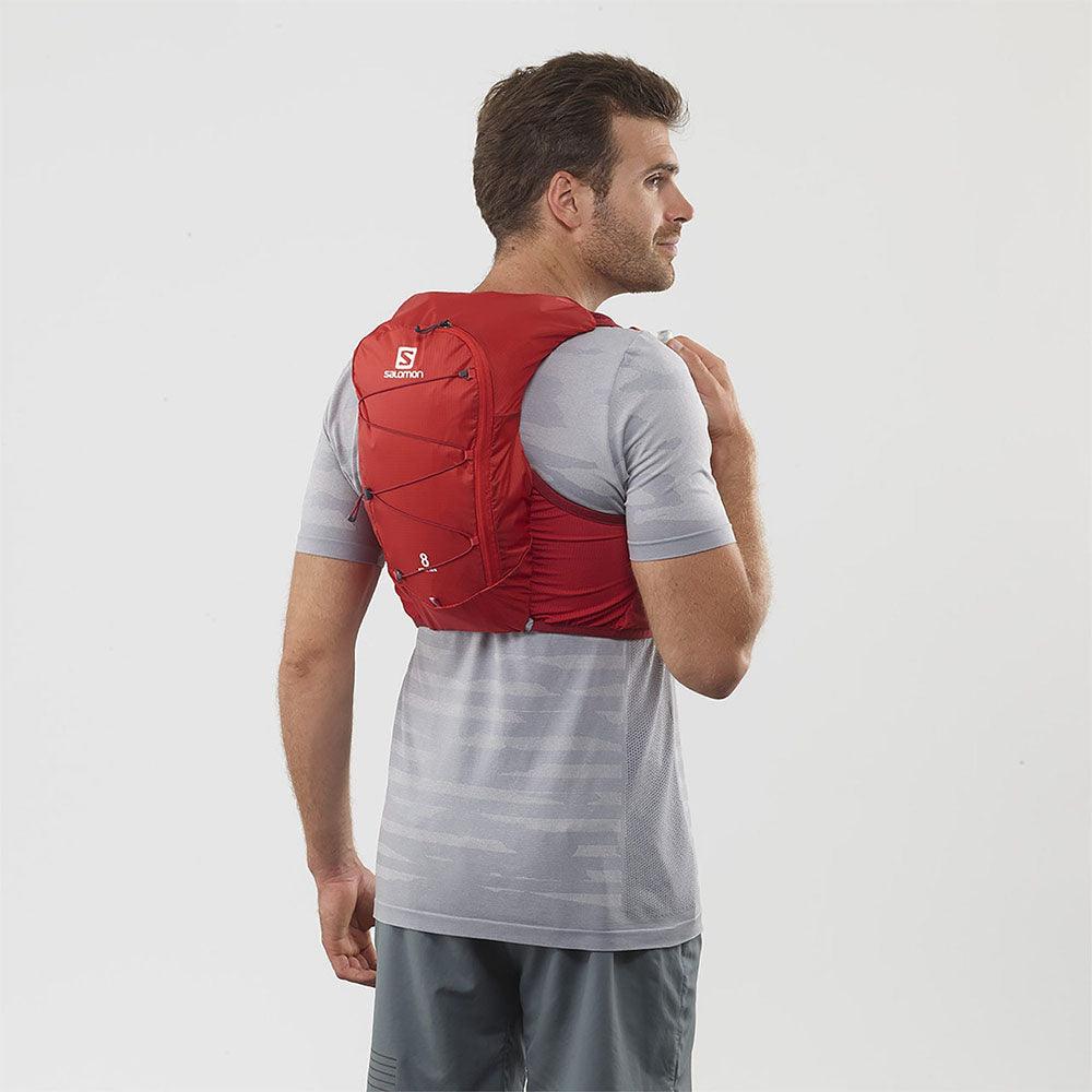 Salomon Unisex Active Skin 8 Running Vest w/ Flasks - Cam2