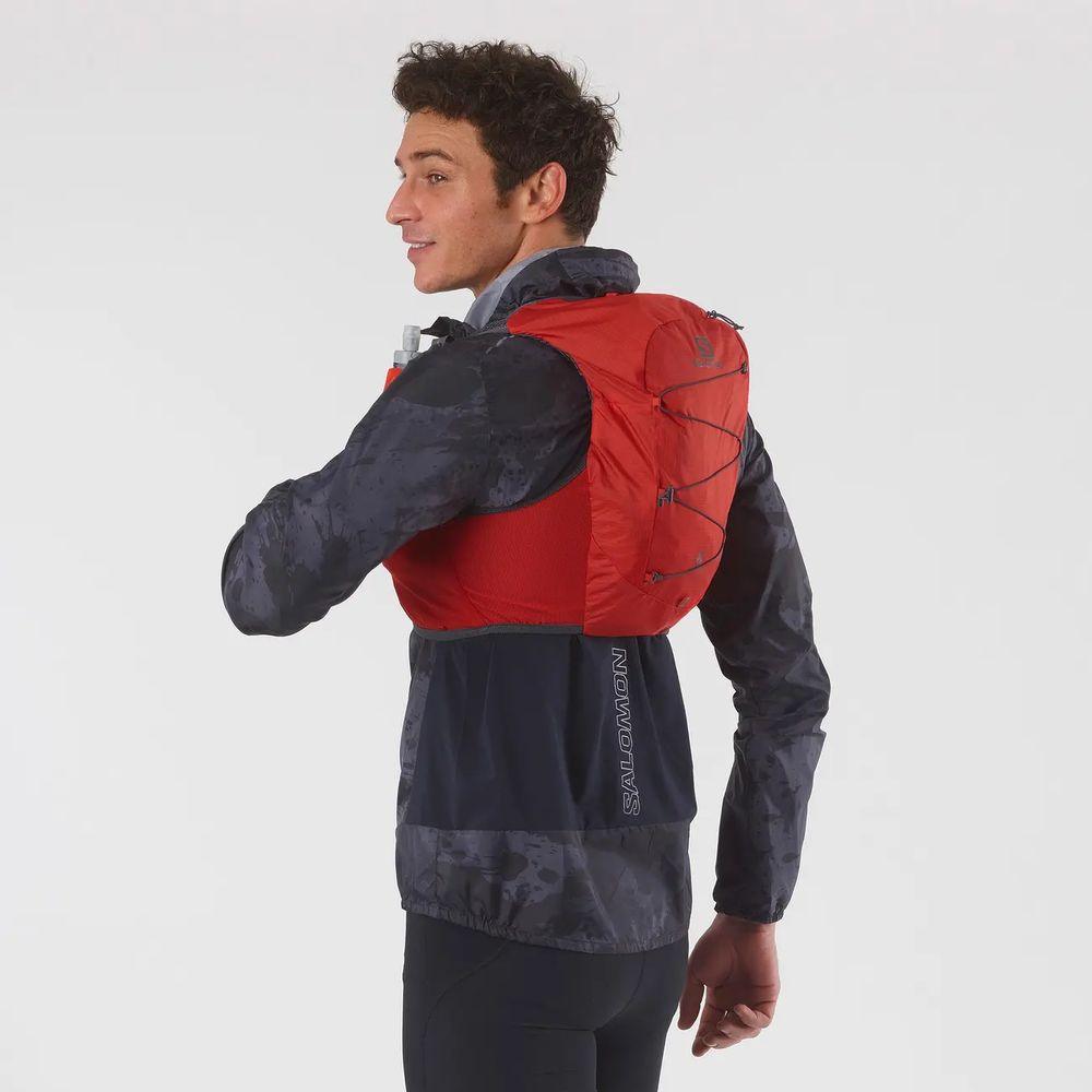 Salomon Unisex Active Skin 8 Running Vest w/ Flasks - Cam2