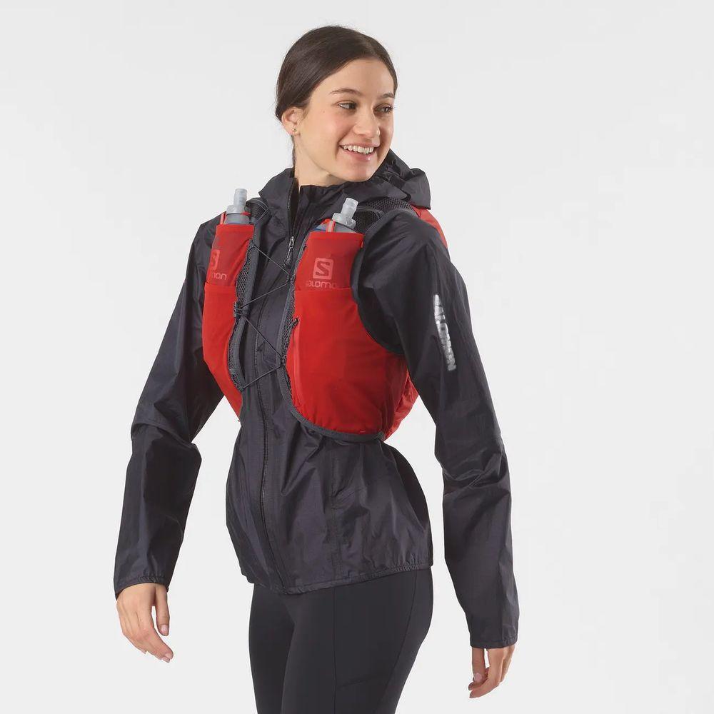 Salomon Unisex Active Skin 8 Running Vest w/ Flasks - Cam2