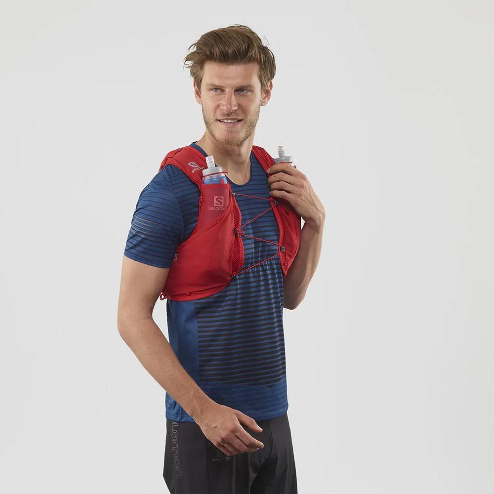 Salomon Unisex Adv Skin 5 Running Vest w/ Flasks - Cam2