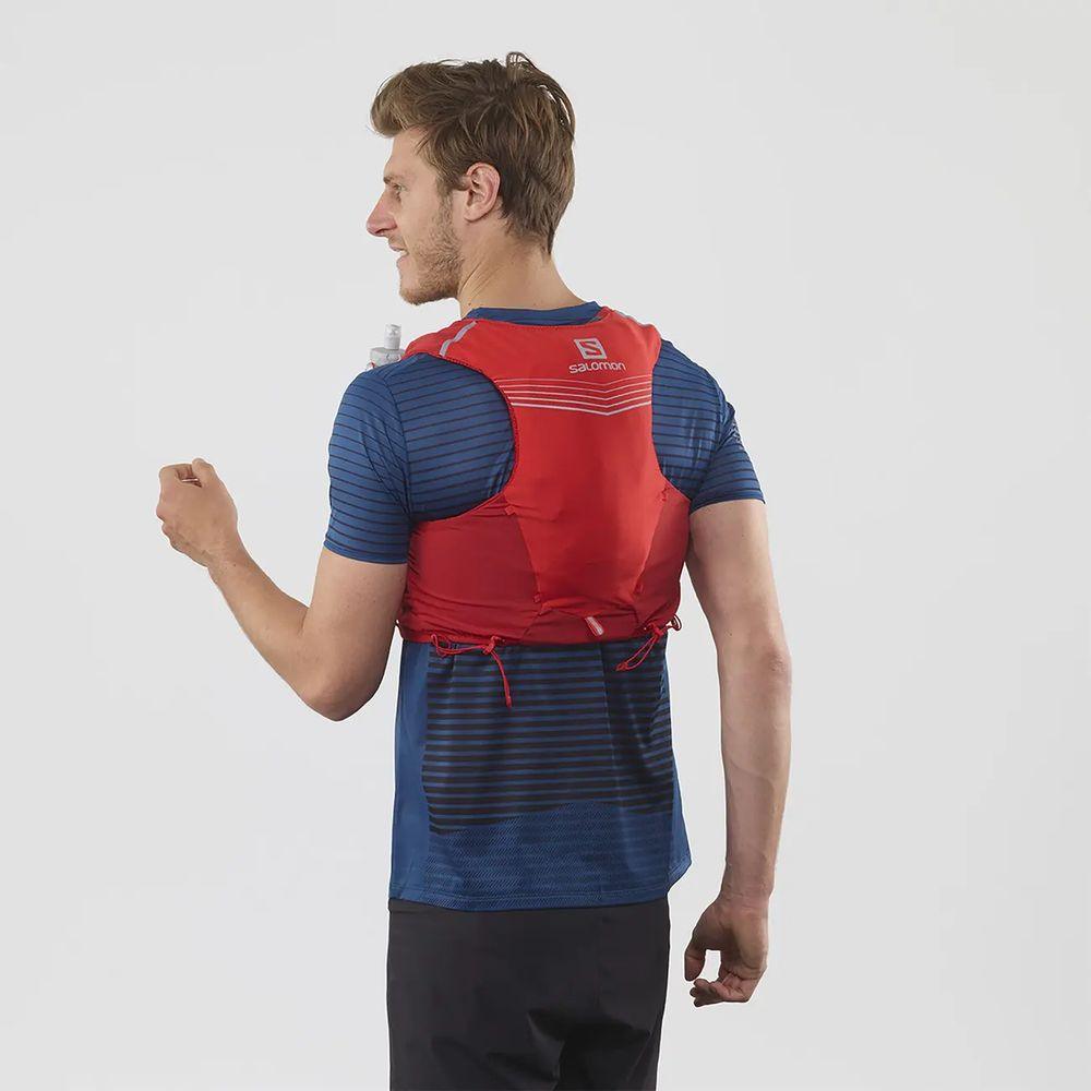 Salomon Unisex Adv Skin 5 Running Vest w/ Flasks - Cam2