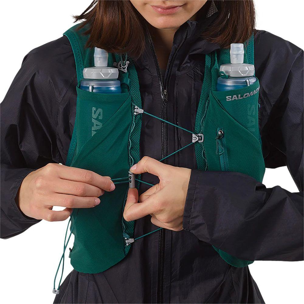 Salomon Unisex Adv Skin 5 Running Vest w/ Flasks - Cam2