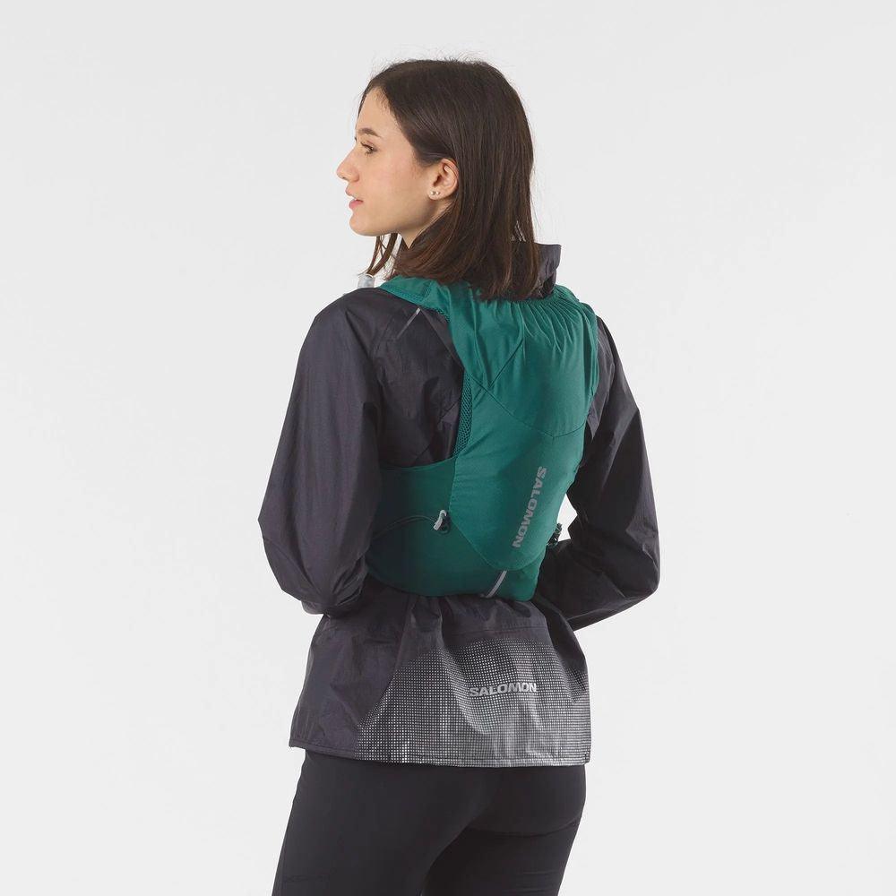 Salomon Unisex Adv Skin 5 Running Vest w/ Flasks - Cam2